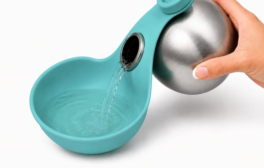 Fill with water